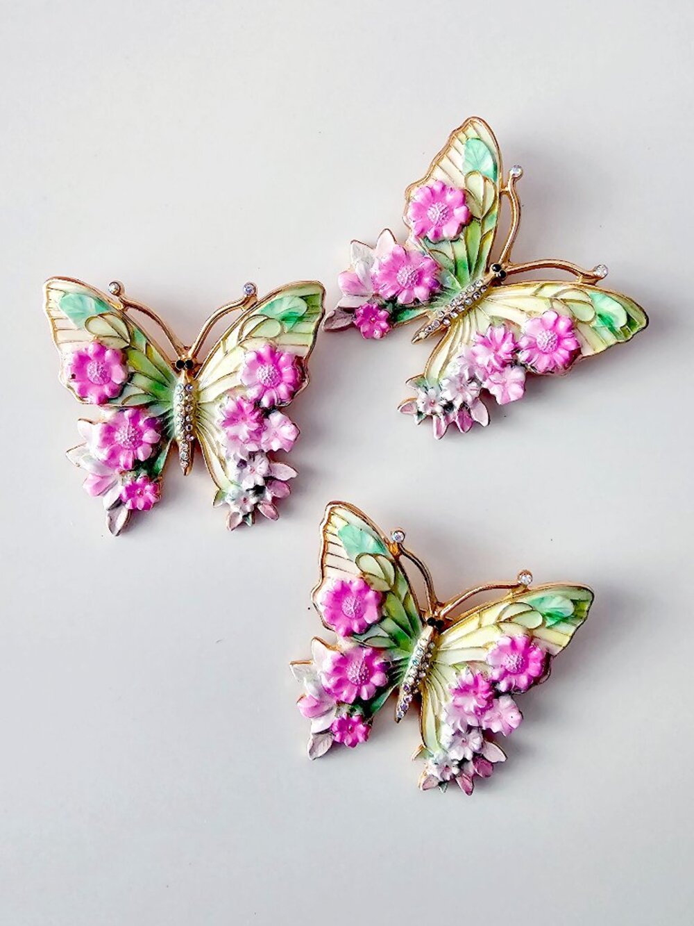 Enamel Butterfly Brooch